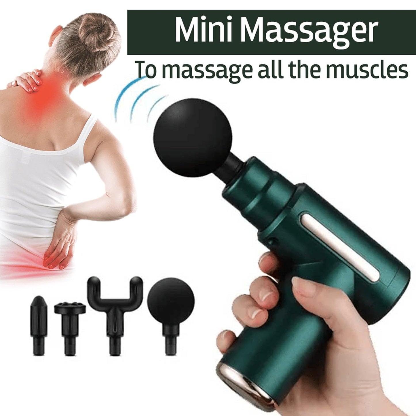 Mini Portable Fascia Gun Massager